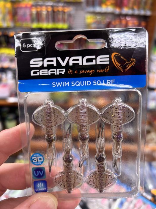 micro vinilo savage gear swim squid 50 lrf calamar