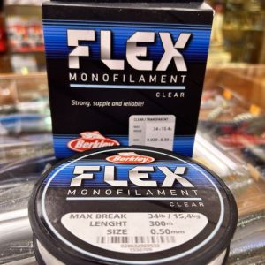 monofilamento berkley flex 300M 0,50mm clear