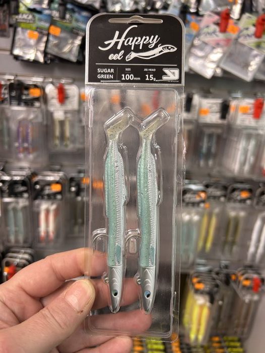 YKR happy eel 100mm 15GR sugar green