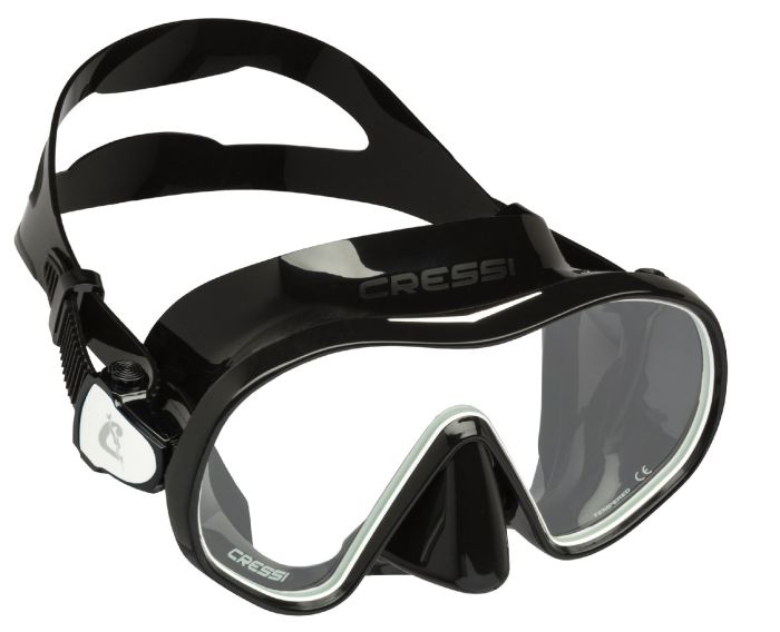 mascara cressi F-Dual gafas de buceo negra