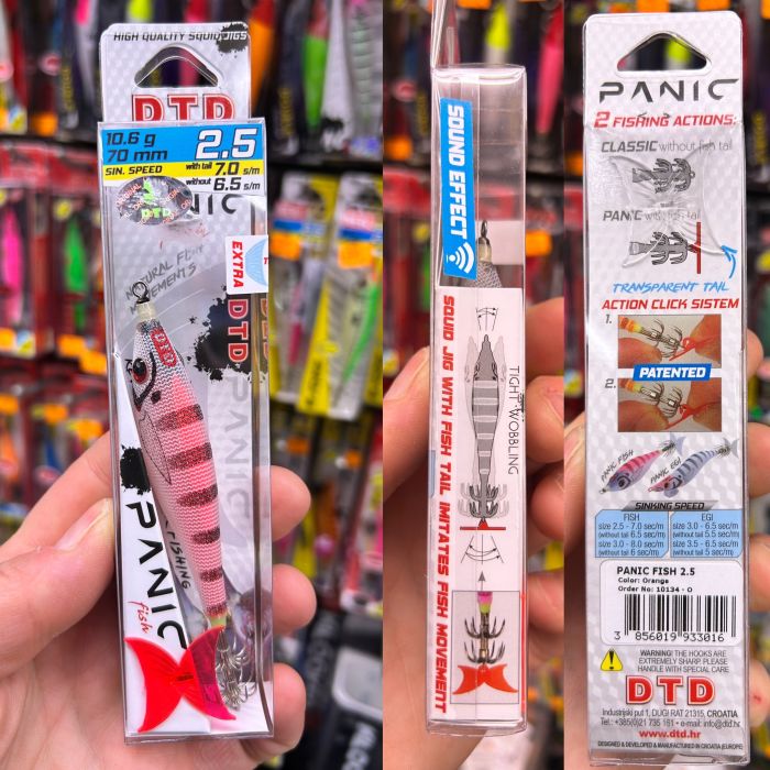 dtd panic fish 2.5 red eging