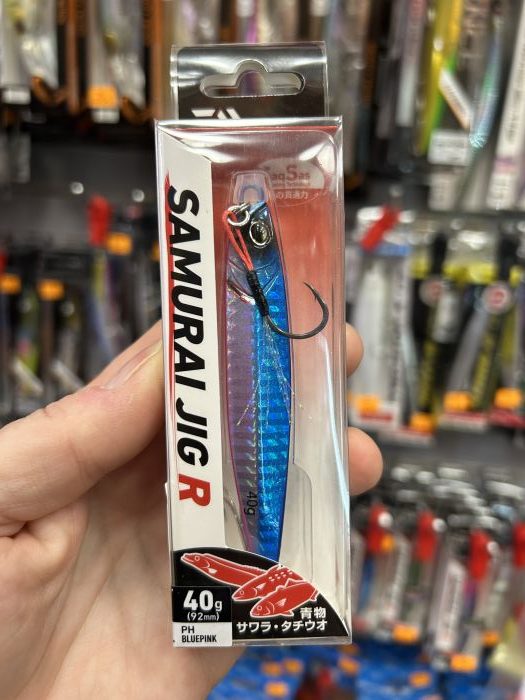 daiwa samurai jig R 40gr 92mm ph blue pink jigging