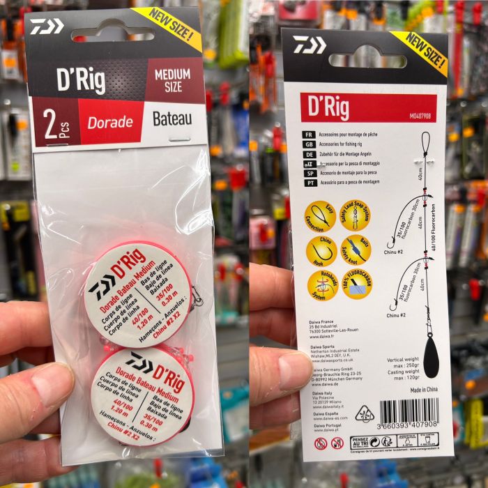 daiwa d`rig dorada bajos preparados