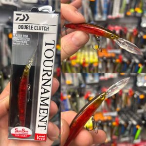 daiwa tournament double clutch 75mm 5gr Laser red minnow
