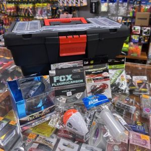 kit pesca sargo corcho caja accesorios