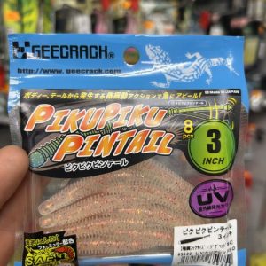geecrack piku piku pintail 3 inch #S509 UV Clear red holo