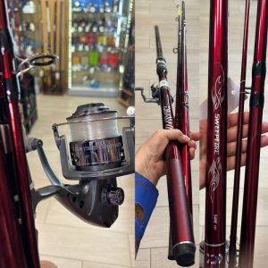 Equipo Daiwa Sweepfire Surf 420 + carrete Q8 60FM